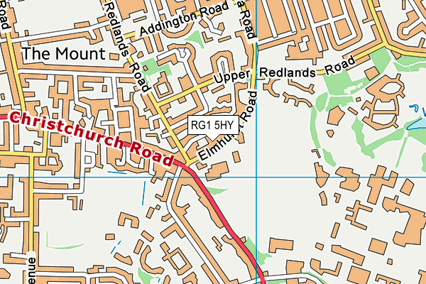 RG1 5HY map - OS VectorMap District (Ordnance Survey)