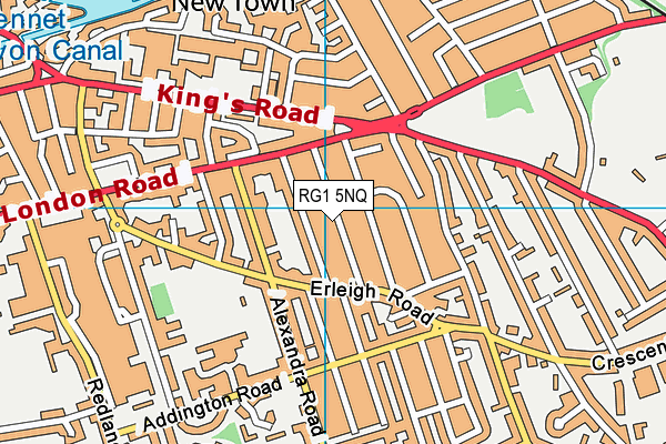 RG1 5NQ map - OS VectorMap District (Ordnance Survey)