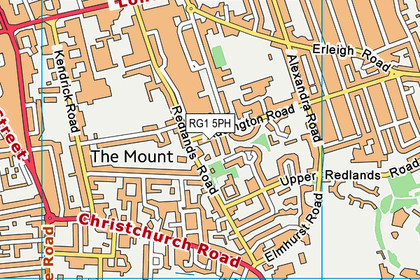 RG1 5PH map - OS VectorMap District (Ordnance Survey) RG1 5PH map - OS VectorMap District (Ordnance Survey)