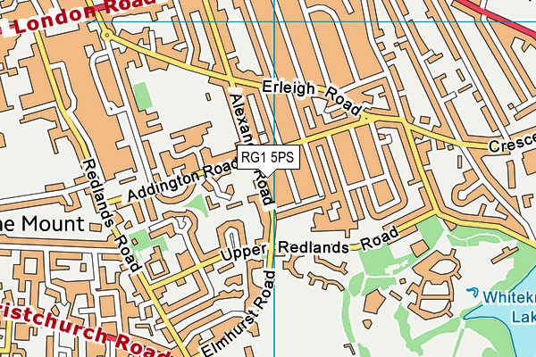 RG1 5PS map - OS VectorMap District (Ordnance Survey) RG1 5PS map - OS VectorMap District (Ordnance Survey)