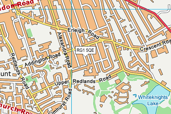 RG1 5QE map - OS VectorMap District (Ordnance Survey) RG1 5QE map - OS VectorMap District (Ordnance Survey)