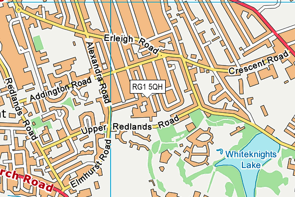 RG1 5QH map - OS VectorMap District (Ordnance Survey)