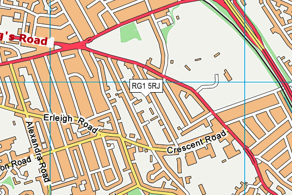 RG1 5RJ map - OS VectorMap District (Ordnance Survey) RG1 5RJ map - OS VectorMap District (Ordnance Survey)