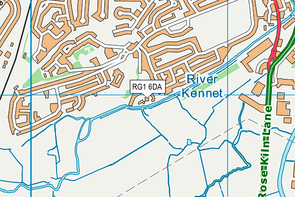 RG1 6DA map - OS VectorMap District (Ordnance Survey) RG1 6DA map - OS VectorMap District (Ordnance Survey)