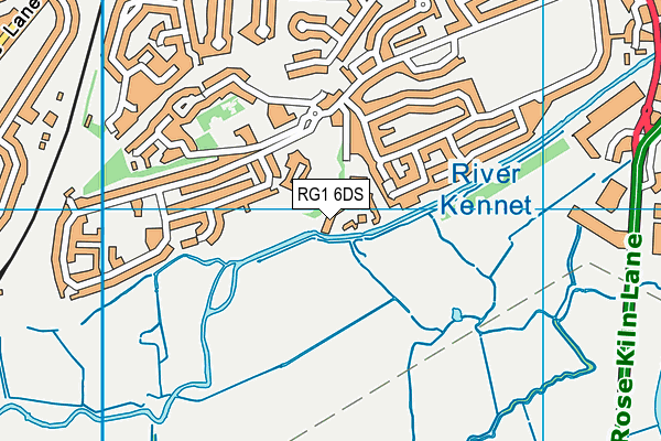 RG1 6DS map - OS VectorMap District (Ordnance Survey) RG1 6DS map - OS VectorMap District (Ordnance Survey)
