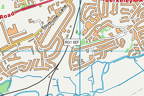 RG1 6EF map - OS VectorMap District (Ordnance Survey) RG1 6EF map - OS VectorMap District (Ordnance Survey)