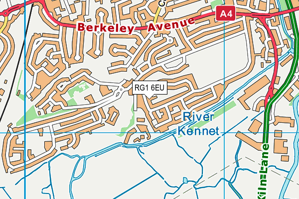 RG1 6EU map - OS VectorMap District (Ordnance Survey)