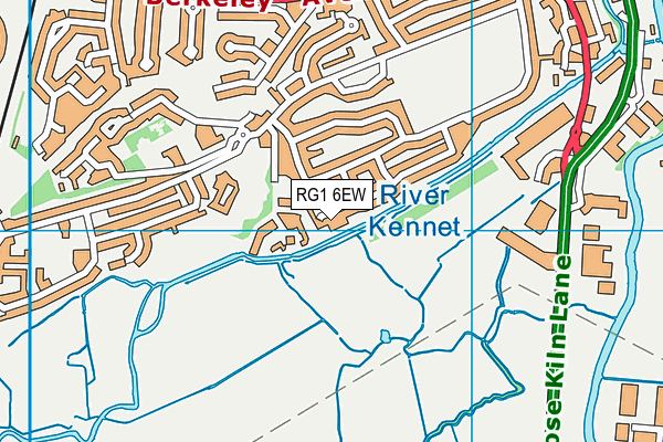 RG1 6EW map - OS VectorMap District (Ordnance Survey) RG1 6EW map - OS VectorMap District (Ordnance Survey)