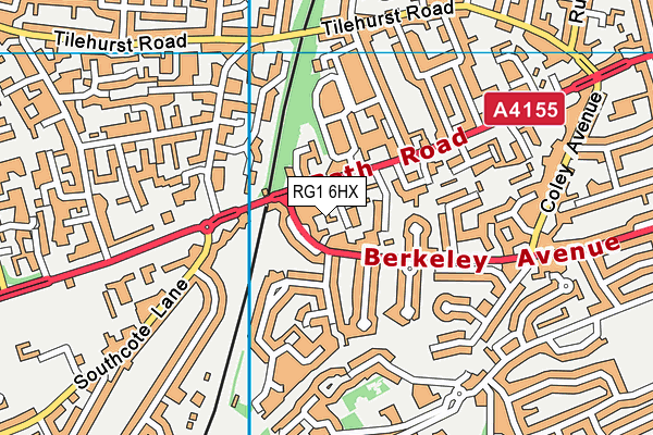 RG1 6HX map - OS VectorMap District (Ordnance Survey) RG1 6HX map - OS VectorMap District (Ordnance Survey)