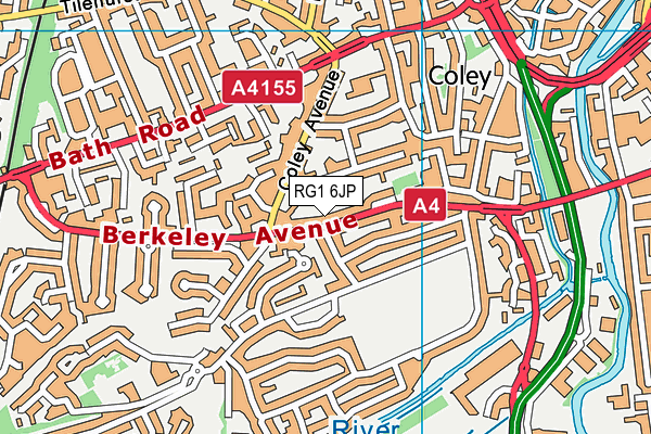 RG1 6JP map - OS VectorMap District (Ordnance Survey) RG1 6JP map - OS VectorMap District (Ordnance Survey)