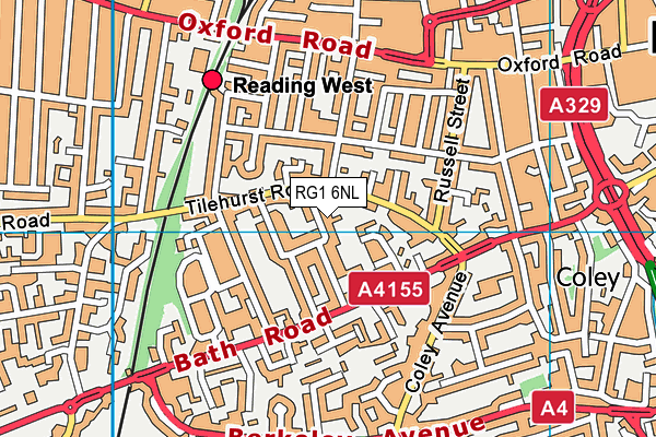 RG1 6NL map - OS VectorMap District (Ordnance Survey)