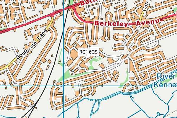 RG1 6QS map - OS VectorMap District (Ordnance Survey) RG1 6QS map - OS VectorMap District (Ordnance Survey)