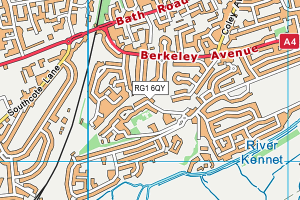 RG1 6QY map - OS VectorMap District (Ordnance Survey) RG1 6QY map - OS VectorMap District (Ordnance Survey)