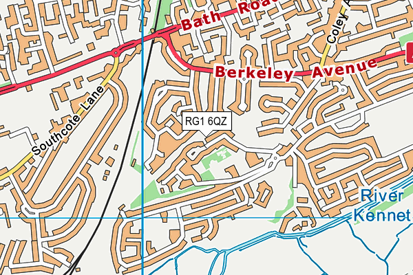 RG1 6QZ map - OS VectorMap District (Ordnance Survey) RG1 6QZ map - OS VectorMap District (Ordnance Survey)