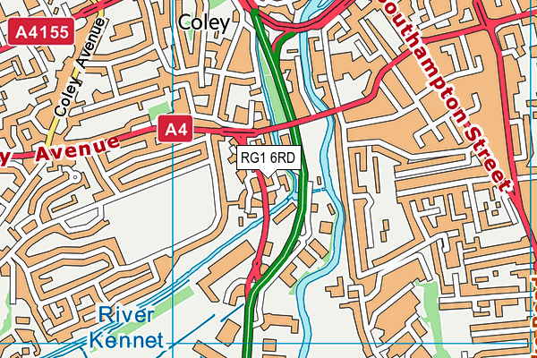 RG1 6RD map - OS VectorMap District (Ordnance Survey) RG1 6RD map - OS VectorMap District (Ordnance Survey)
