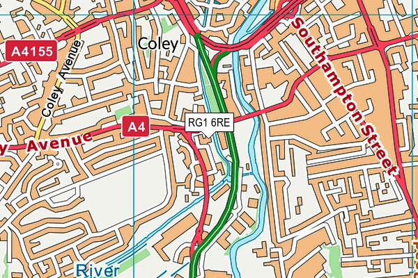 RG1 6RE map - OS VectorMap District (Ordnance Survey) RG1 6RE map - OS VectorMap District (Ordnance Survey)