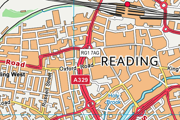 RG1 7AG map - OS VectorMap District (Ordnance Survey) RG1 7AG map - OS VectorMap District (Ordnance Survey)