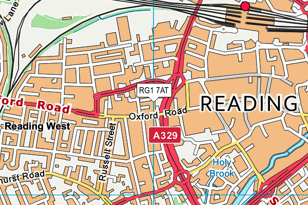 RG1 7AT map - OS VectorMap District (Ordnance Survey) RG1 7AT map - OS VectorMap District (Ordnance Survey)