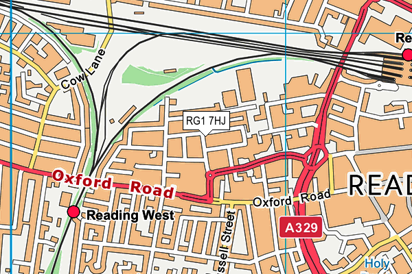 RG1 7HJ map - OS VectorMap District (Ordnance Survey) RG1 7HJ map - OS VectorMap District (Ordnance Survey)