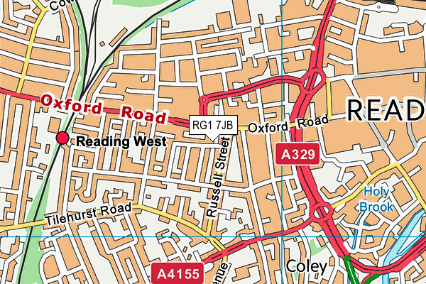 RG1 7JB map - OS VectorMap District (Ordnance Survey) RG1 7JB map - OS VectorMap District (Ordnance Survey)