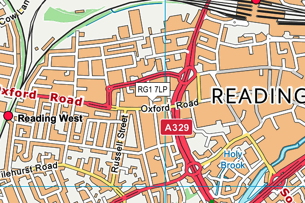 RG1 7LP map - OS VectorMap District (Ordnance Survey)
