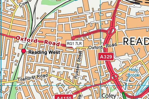 RG1 7LR map - OS VectorMap District (Ordnance Survey) RG1 7LR map - OS VectorMap District (Ordnance Survey)