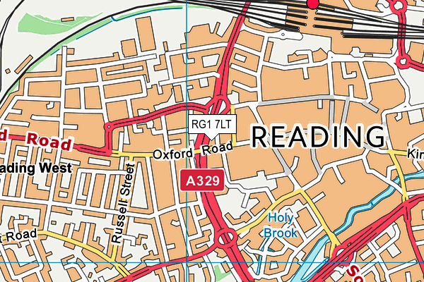 RG1 7LT map - OS VectorMap District (Ordnance Survey)