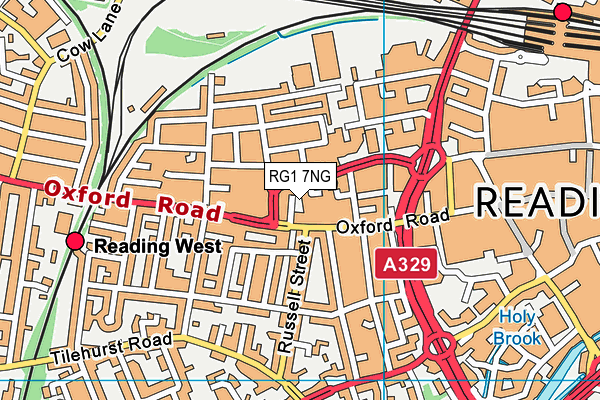 RG1 7NG map - OS VectorMap District (Ordnance Survey) RG1 7NG map - OS VectorMap District (Ordnance Survey)