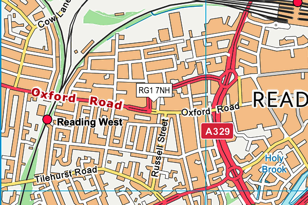RG1 7NH map - OS VectorMap District (Ordnance Survey) RG1 7NH map - OS VectorMap District (Ordnance Survey)