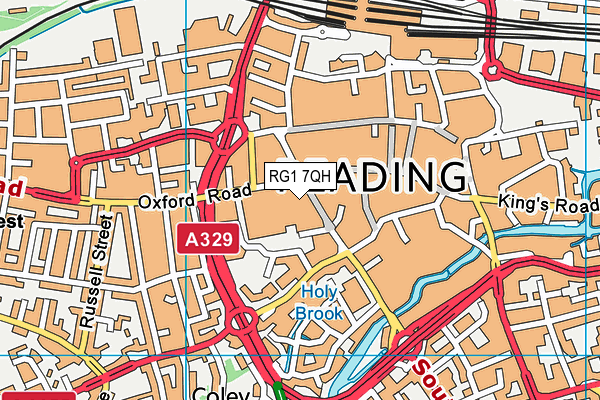 RG1 7QH map - OS VectorMap District (Ordnance Survey)