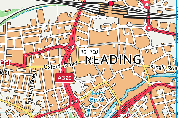 RG1 7QJ map - OS VectorMap District (Ordnance Survey) RG1 7QJ map - OS VectorMap District (Ordnance Survey)