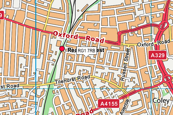 RG1 7RB map - OS VectorMap District (Ordnance Survey)