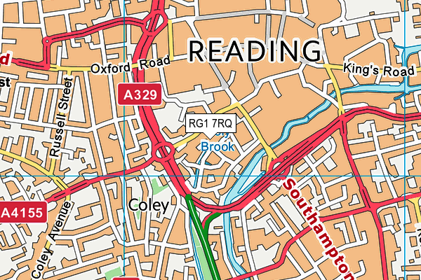 RG1 7RQ map - OS VectorMap District (Ordnance Survey) RG1 7RQ map - OS VectorMap District (Ordnance Survey)