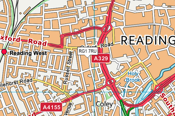 RG1 7RU map - OS VectorMap District (Ordnance Survey) RG1 7RU map - OS VectorMap District (Ordnance Survey)
