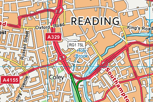 RG1 7SL map - OS VectorMap District (Ordnance Survey) RG1 7SL map - OS VectorMap District (Ordnance Survey)