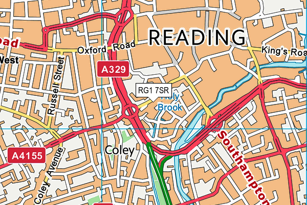 RG1 7SR map - OS VectorMap District (Ordnance Survey) RG1 7SR map - OS VectorMap District (Ordnance Survey)