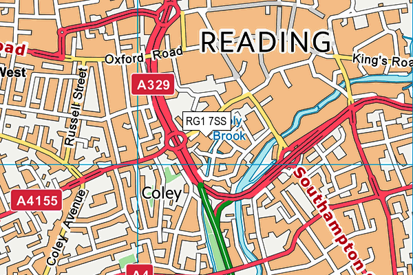 RG1 7SS map - OS VectorMap District (Ordnance Survey) RG1 7SS map - OS VectorMap District (Ordnance Survey)