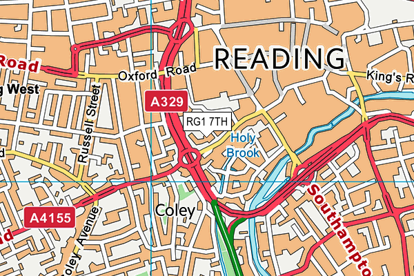 RG1 7TH map - OS VectorMap District (Ordnance Survey) RG1 7TH map - OS VectorMap District (Ordnance Survey)