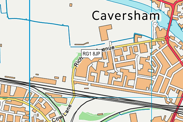 RG1 8JP map - OS VectorMap District (Ordnance Survey) RG1 8JP map - OS VectorMap District (Ordnance Survey)