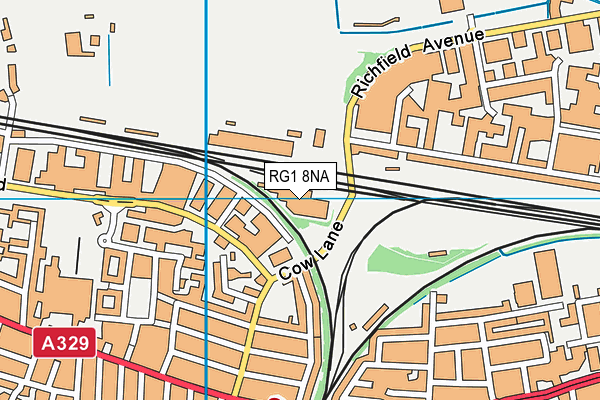 RG1 8NA map - OS VectorMap District (Ordnance Survey) RG1 8NA map - OS VectorMap District (Ordnance Survey)