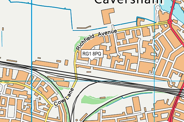 RG1 8PQ map - OS VectorMap District (Ordnance Survey) RG1 8PQ map - OS VectorMap District (Ordnance Survey)