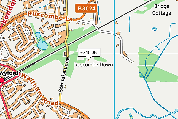 RG10 0BJ map - OS VectorMap District (Ordnance Survey) RG10 0BJ map - OS VectorMap District (Ordnance Survey)