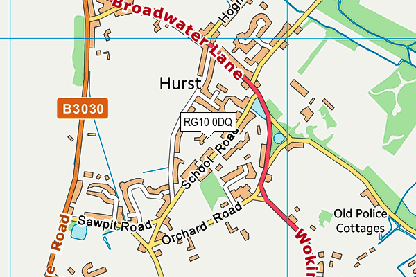 RG10 0DQ map - OS VectorMap District (Ordnance Survey)