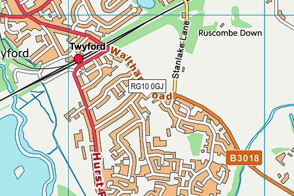 RG10 0GJ map - OS VectorMap District (Ordnance Survey) RG10 0GJ map - OS VectorMap District (Ordnance Survey)