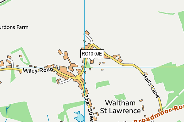 RG10 0JE map - OS VectorMap District (Ordnance Survey) RG10 0JE map - OS VectorMap District (Ordnance Survey)