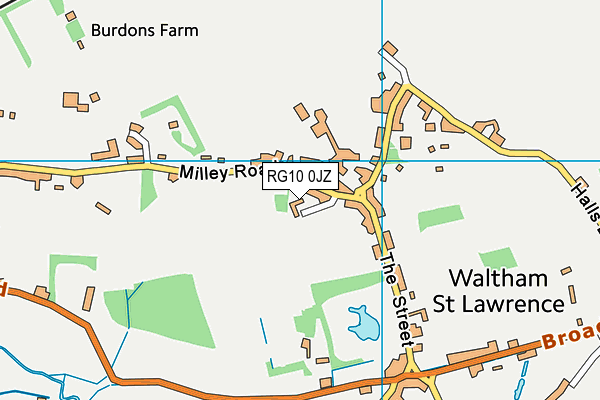 RG10 0JZ map - OS VectorMap District (Ordnance Survey) RG10 0JZ map - OS VectorMap District (Ordnance Survey)