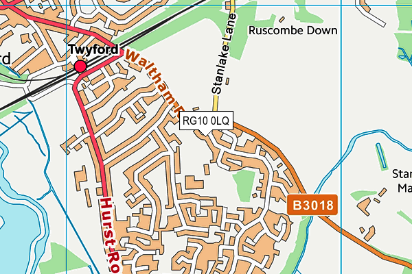 RG10 0LQ map - OS VectorMap District (Ordnance Survey) RG10 0LQ map - OS VectorMap District (Ordnance Survey)
