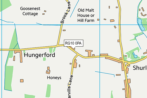 RG10 0PA map - OS VectorMap District (Ordnance Survey) RG10 0PA map - OS VectorMap District (Ordnance Survey)