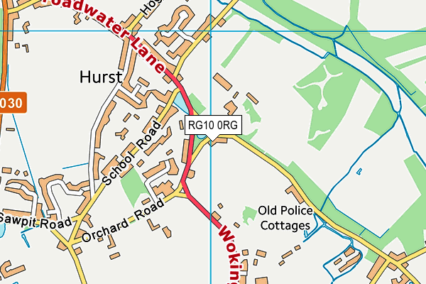 RG10 0RG map - OS VectorMap District (Ordnance Survey) RG10 0RG map - OS VectorMap District (Ordnance Survey)