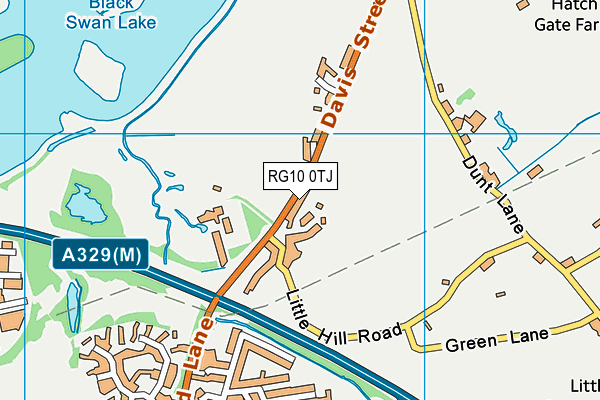 RG10 0TJ map - OS VectorMap District (Ordnance Survey)